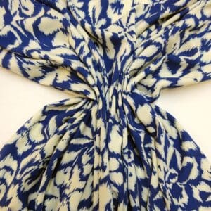 Viscose Fabric Ice Clouds Royal Ivory