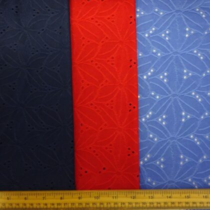 T-Shirting Fabric Leaf Anglaise