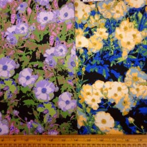 French Cotton Lawn Fabric Soft Finish Floral Anne