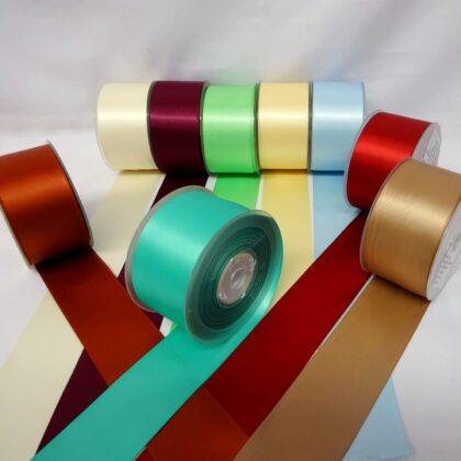Ribbon Double Satin 50mm Wide Full Roll