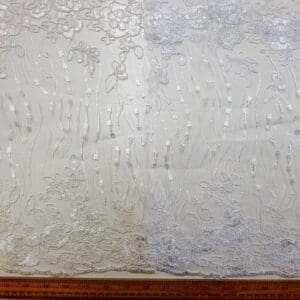 Lace Fabric Bridal Scalloped Sequinned Agatha