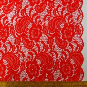 Lace Fabric Songs Of Paris Red