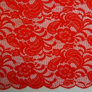 Lace Fabric Songs Of Paris Red