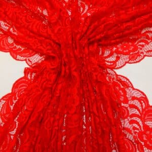 Lace Fabric Songs Of Paris Red