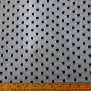 Lace Fabric Pea Spot Navy