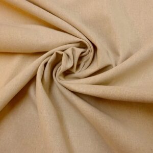 Linen Blend Fabric Suiting Porridge Oats Vanilla