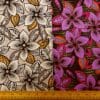 Suiting Fabric Linen Mix Floral Honolulu Blooms