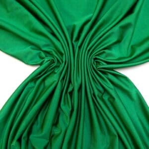 Lycra Fabric Plain Shiny Emerald