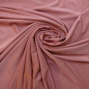 Lycra Fabric Plain Shiny Dusty Pink