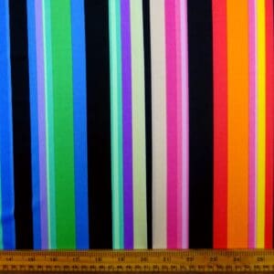 Lycra Fabric Allsorts Stripe