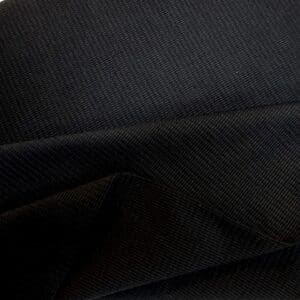 Ribbing Fabric Tubular Square Rib Black