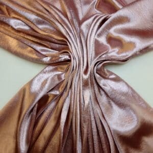 Satin Fabric Embossed Gatsby Flowers Dusky Pink