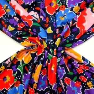 T-Shirting Fabric South Pacific Floral Black Multi