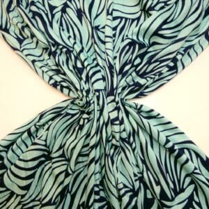 T-Shirting Fabric Wave Fins Blue