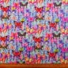 Viscose Fabric Butterfly Party Turquoise Multi
