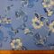 Viscose Fabric Floral Dutch Girl Pansy Wedgewood