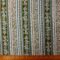 Viscose Fabric Floral Lacy Stripe Sage