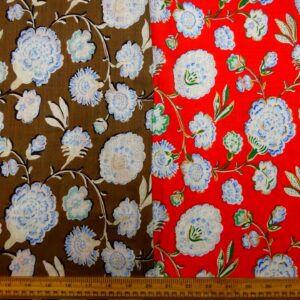 Viscose Fabric Floral Peony