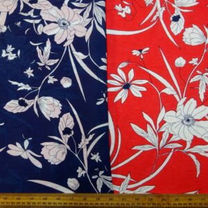 Viscose Fabric Floral Autumn Harvest