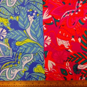 Viscose Fabric Floral Tropical Fiesta