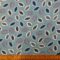 Viscose Fabric Fruity Popping Papayas Blue