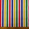 Polyester Cotton Fabric 15mm Stripe Multi Coloured
