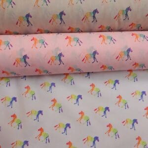 Polyester Cotton Fabric Zebra Multi
