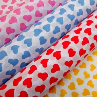 Polyester Cotton Fabric True Hearts