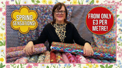 Spring Sensations! GORGEOUS 100% Cotton Prints – only £3/m!