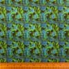 French Cotton Lawn Fabric Soft Finish Blueberry Fleur Turquoise