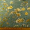 French Cotton Lawn Fabric Soft Finish Dandelion Duck Egg Gold