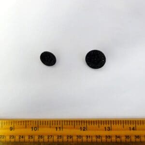 Buttons Floral Jacquard Black 1 Shanked