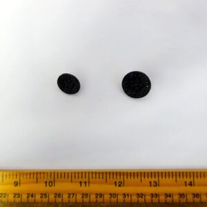 Buttons Floral Jacquard Black 1 Shanked