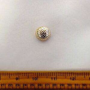Buttons 22mm Hammered Dot Shanked Gold Code Nat