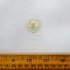 Buttons Crackled Silver Clear 2 Hole 22mm Code Jam