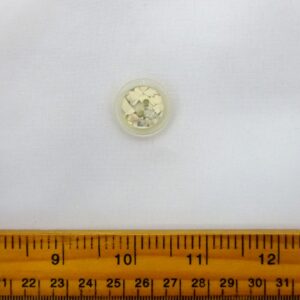 Buttons Crackled Silver Clear 2 Hole 22mm Code Jam