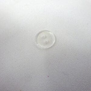 Buttons 10mm Clear 2 Hole Flat