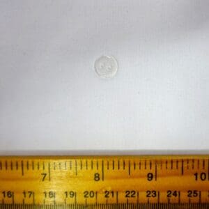 Buttons 10mm Clear 2 Hole Flat