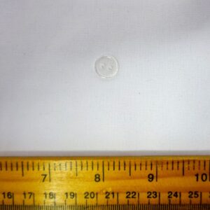 Buttons 10mm Clear 2 Hole Flat