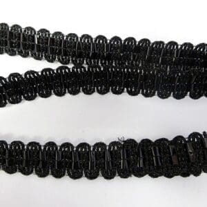 Trimming Braid Black Rattan