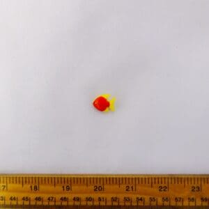 Fish Buttons Shanked Red Yellow