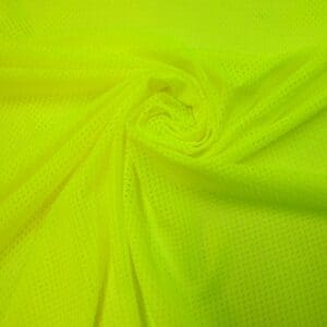 Jersey Fabric Airtex Heavy Mesh Fluorescent Yellow