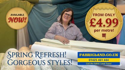 Spring Home Refresh! Gorgeous Curtaining from £4.99/m