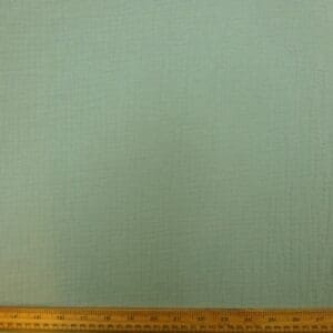 Cotton Fabric Double Gauze Plain Colours Sage