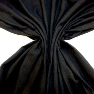 Cotton Fabric Double Gauze Plain Colours Black
