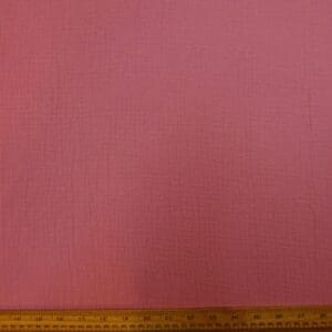 Cotton Fabric Double Gauze Plain Colours Rose Pink