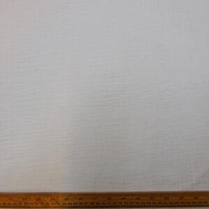 Cotton Fabric Double Gauze Plain Colours White