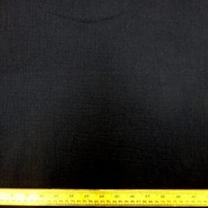 Cotton Fabric Double Gauze Plain Colours Black