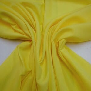 Suiting Fabric Bi Stretch Banqueting Polyester Plain Yellow A