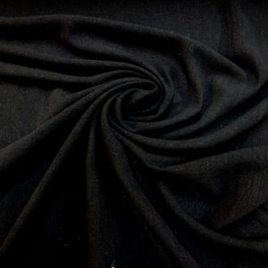 Cotton Feel Fabric Tree Bark Crepe Black